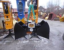 Rock - Greifer/ 2-Schalen-Hydr.-Gr. eintlg. kpl. HG1/4 - Bagger: 0,8t-4,5t - Schnittbreite ca. 330 mm